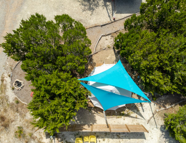 Apache glamping tent and site