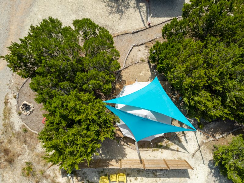 Apache glamping tent and site