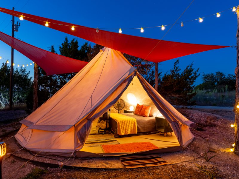 Ranch 3232 offers Hill Country cabin rentals, campsites, RV sites, and glamping tents near Pedernales Falls State Park.